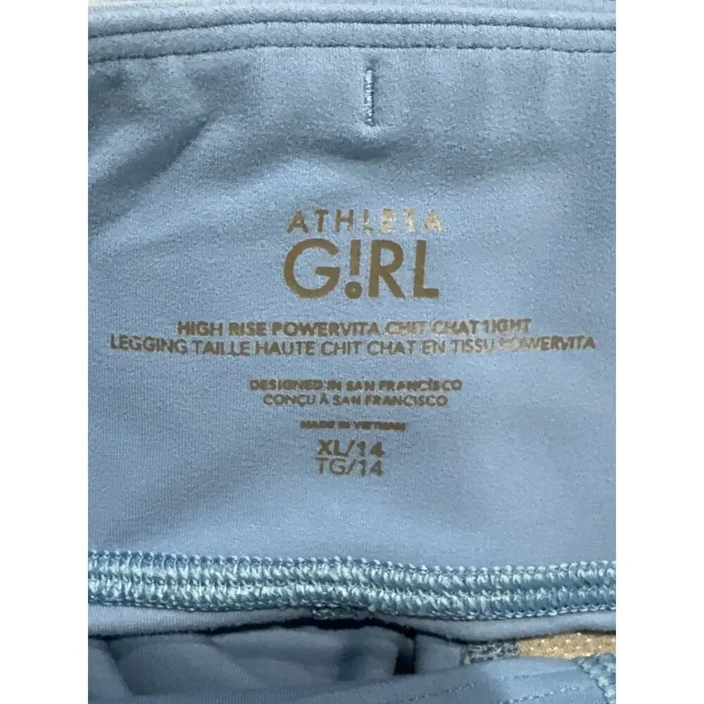 Athleta Girl High Rise Powervita Chit Chat Tight/Legging XL/14 (LOT OF 3)